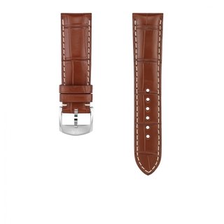 Gold alligator leather strap - 20 mm